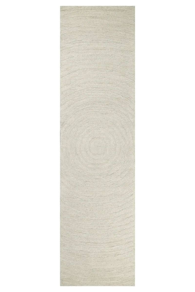 Kurzflor Teppich Creme Weiß aus Schurwolle "Hamptons NINETEEN" WECONhome