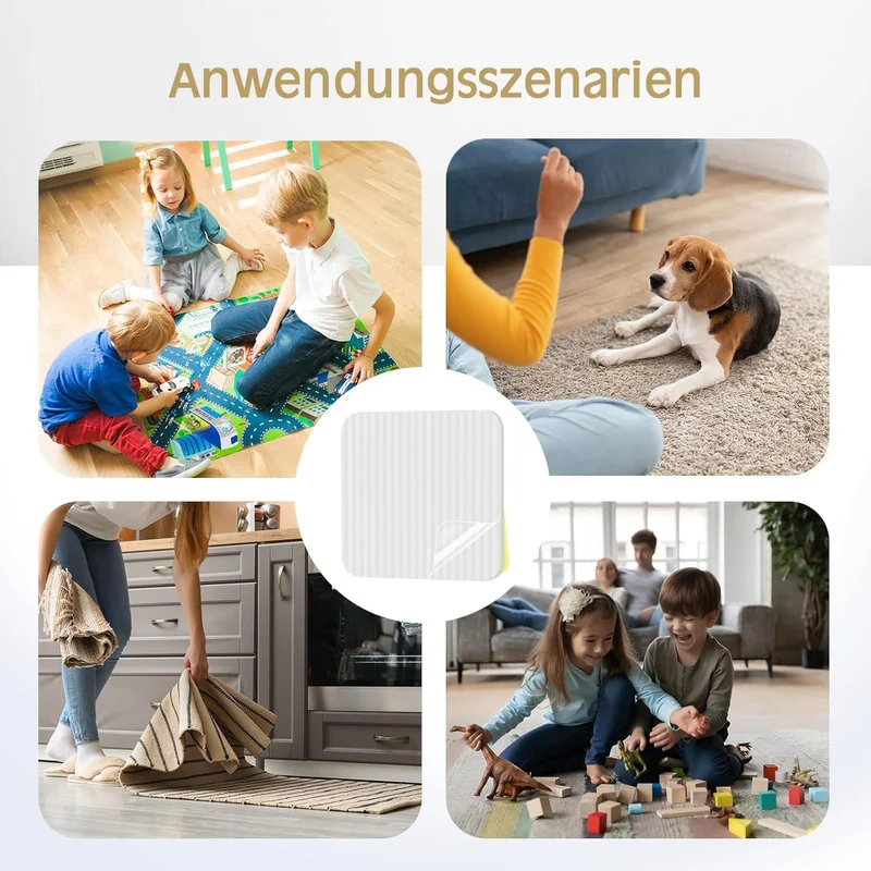 Teppich Antirutschunterlage matte für Teppich Pads Teppichunterlage Antirutsch Teppichstopper VAKUUM stück