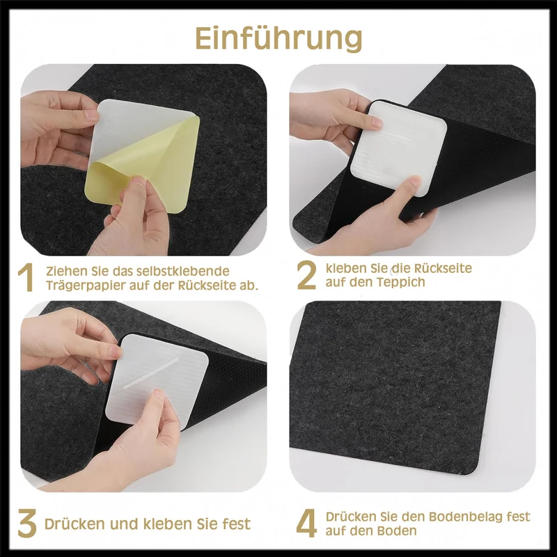 Teppich Antirutschunterlage matte für Teppich Pads Teppichunterlage Antirutsch Teppichstopper VAKUUM stück
