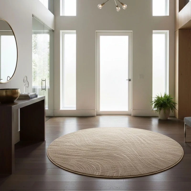 Teppich Wohnzimmer Teppich Schlafzimmer, flur, küche Kurzflor Boho Design Unifarbe Hoch-Tief-Effekt Modern 3D Weich