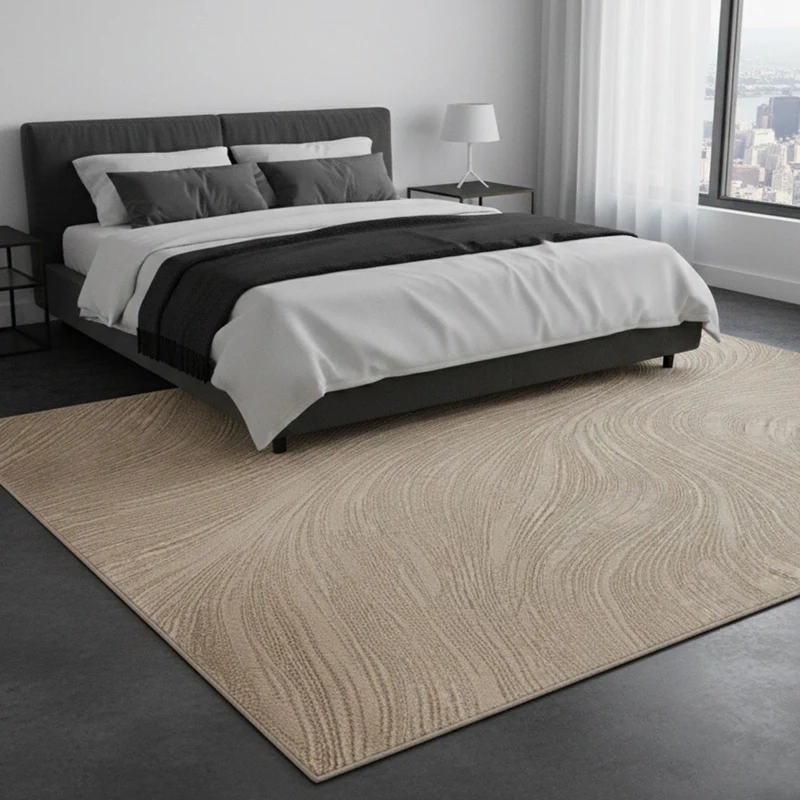 Teppich Wohnzimmer Teppich Schlafzimmer, flur, küche Kurzflor Boho Design Unifarbe Hoch-Tief-Effekt Modern 3D Weich