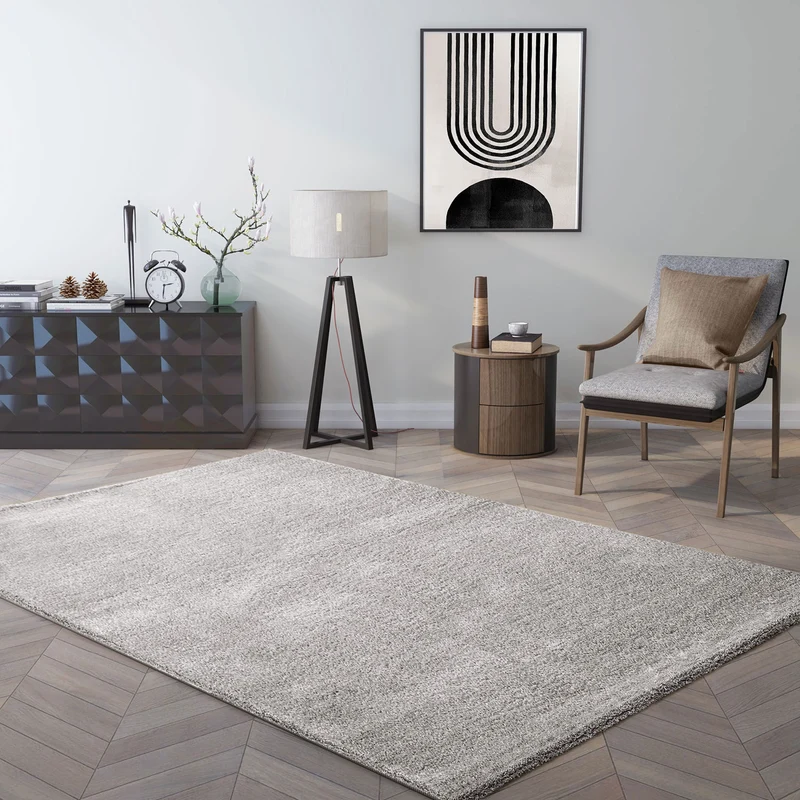Teppich kurzflor Einfarbig Super Qualität Ultra Soft für Wohnzimmer, Kinderzimmer, Schlafzimmer Läufer