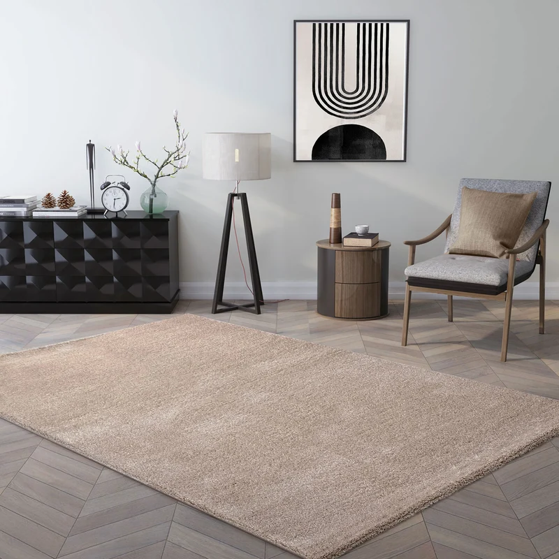 Teppich kurzflor Einfarbig Super Qualität Ultra Soft für Wohnzimmer, Kinderzimmer, Schlafzimmer Läufer