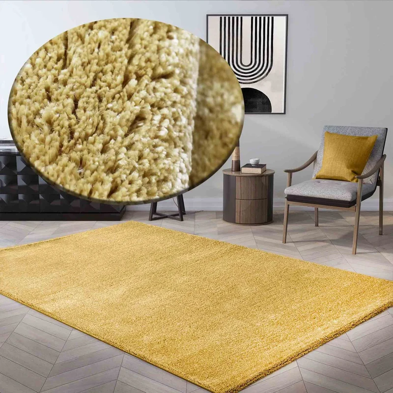 Teppich kurzflor Einfarbig Super Qualität Ultra Soft für Wohnzimmer, Kinderzimmer, Schlafzimmer Läufer