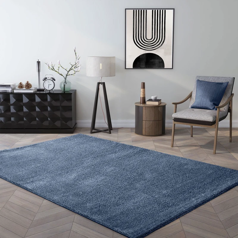 Teppich kurzflor Einfarbig Super Qualität Ultra Soft für Wohnzimmer, Kinderzimmer, Schlafzimmer Läufer