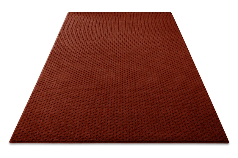 Kurzflor Teppich aus Schurwolle Purpur Rot "Castello THREE" WECONhome