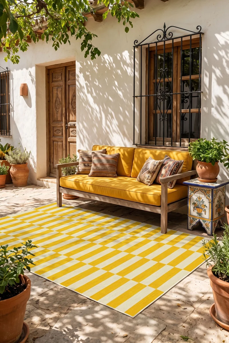 Outdoor Isla Zitrone Teppich