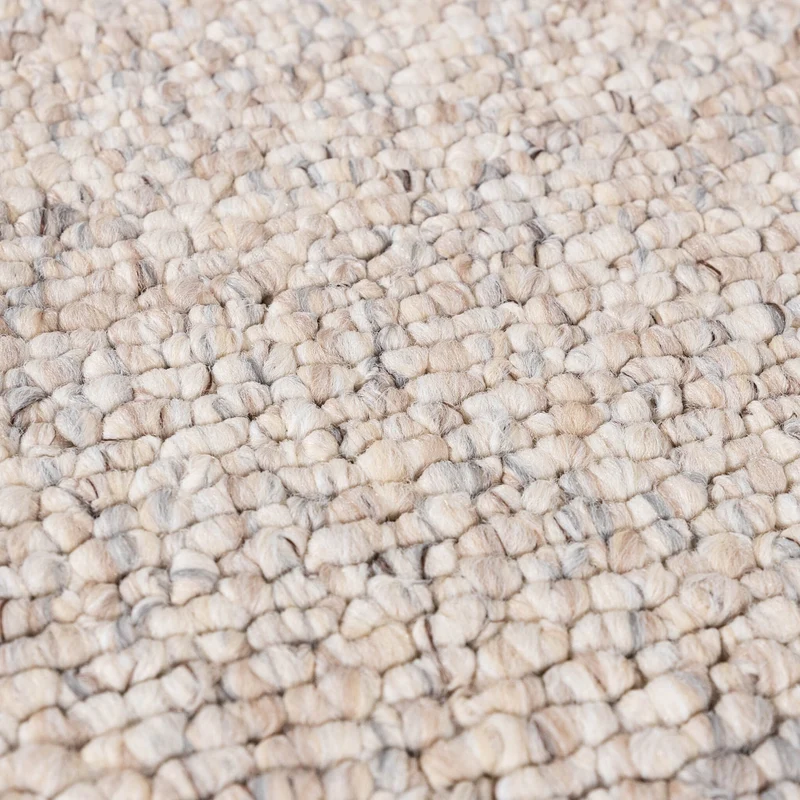 Waschbarer Wollteppich - Bruno Beige Creme