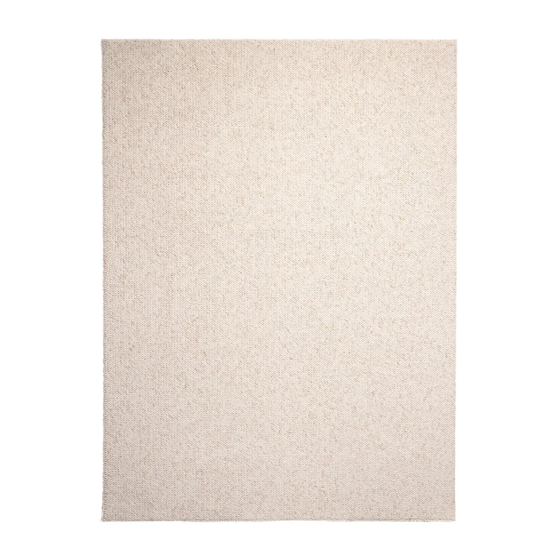 Waschbarer Wollteppich - Bruno Creme Weiß