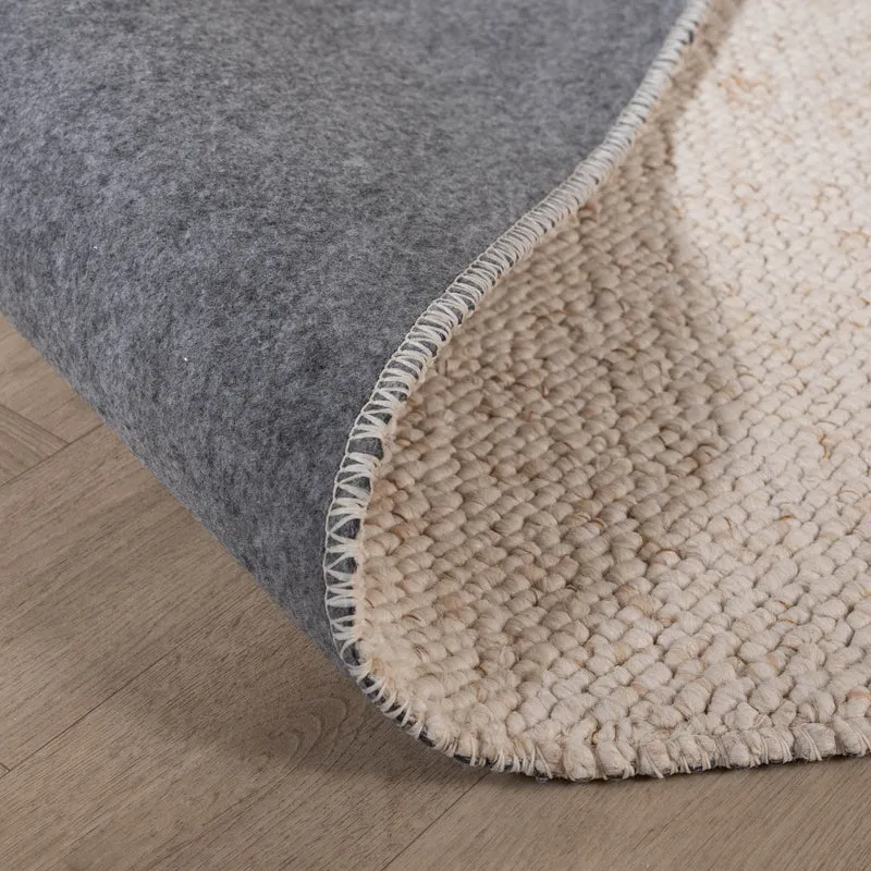 Waschbarer Wollteppich - Bruno Creme Weiß