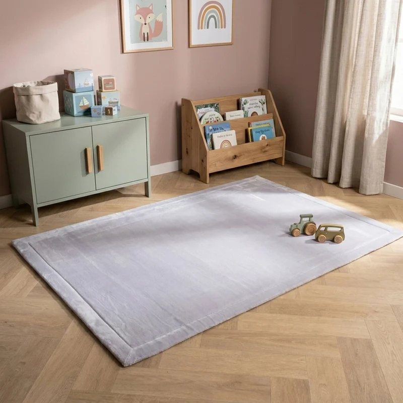 Waschbare Spielmatte Baby - Jip Grau