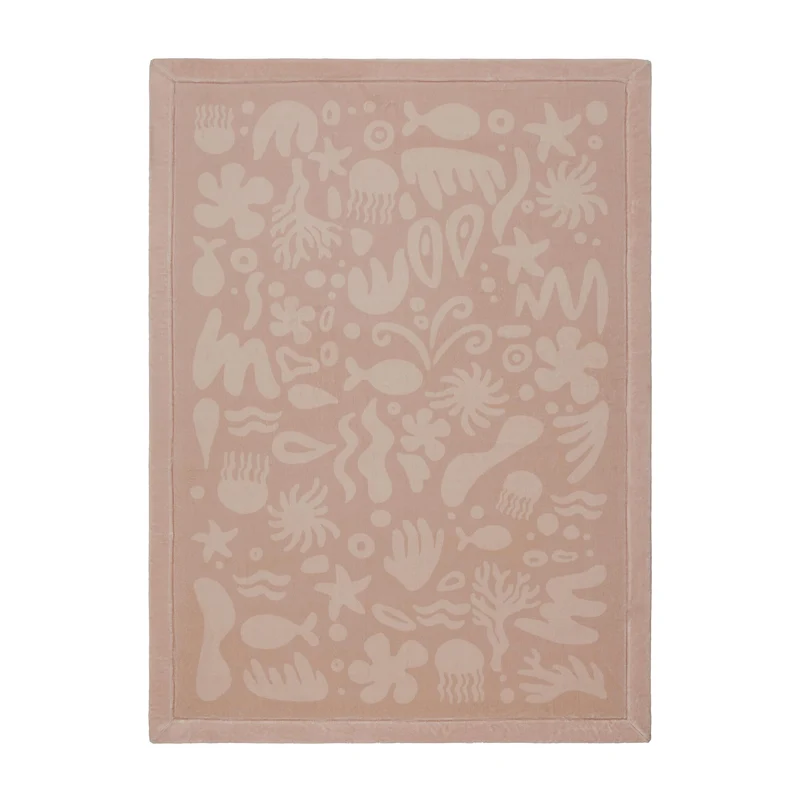 Waschbare Spielmatte Baby - Flo Rosa