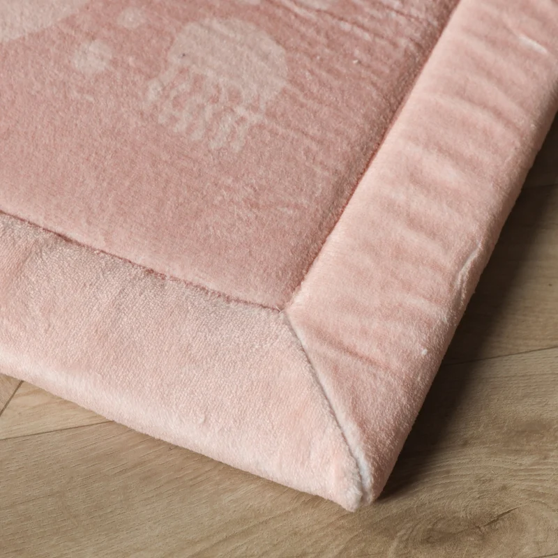 Waschbare Spielmatte Baby - Flo Rosa