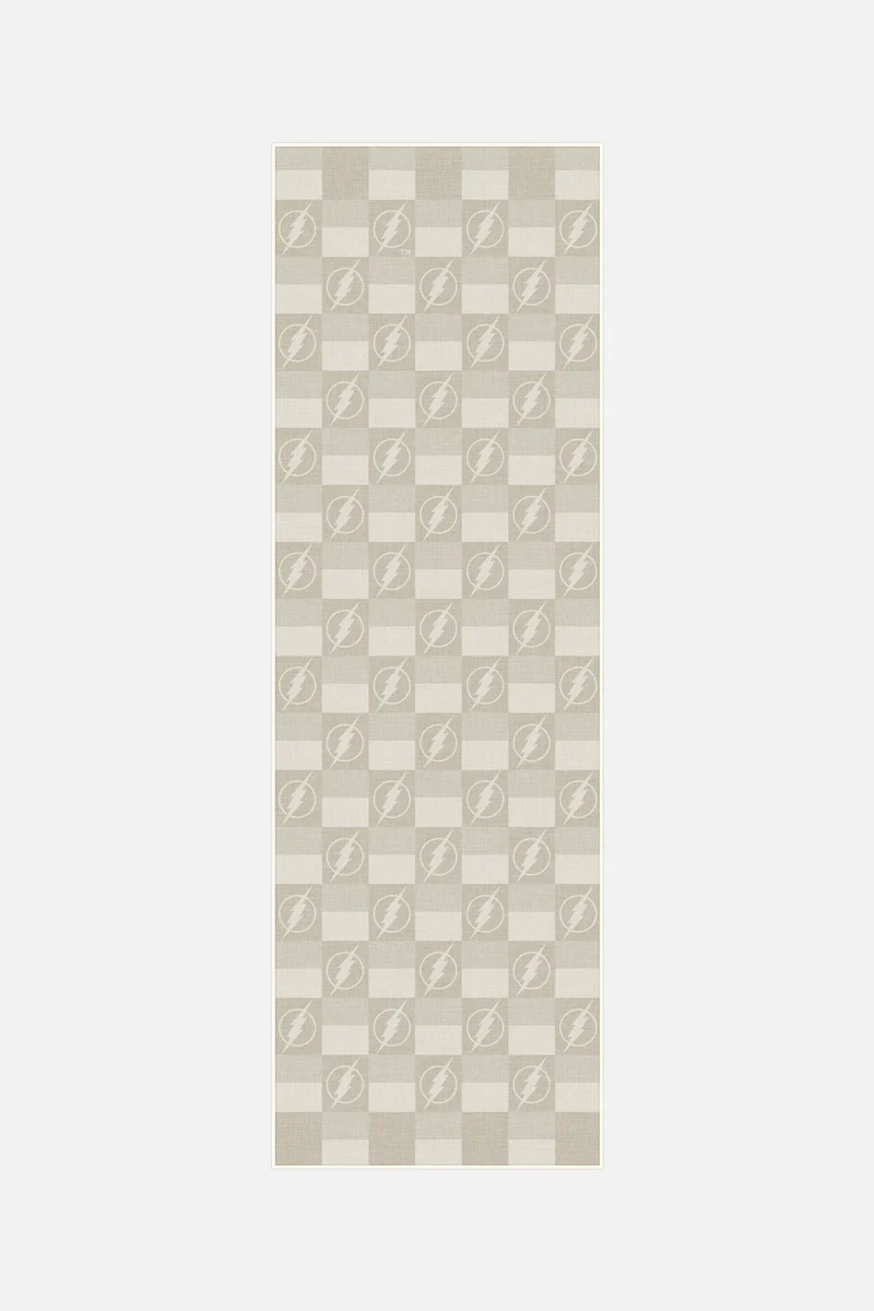 The Flash™ Karo Beige Teppich