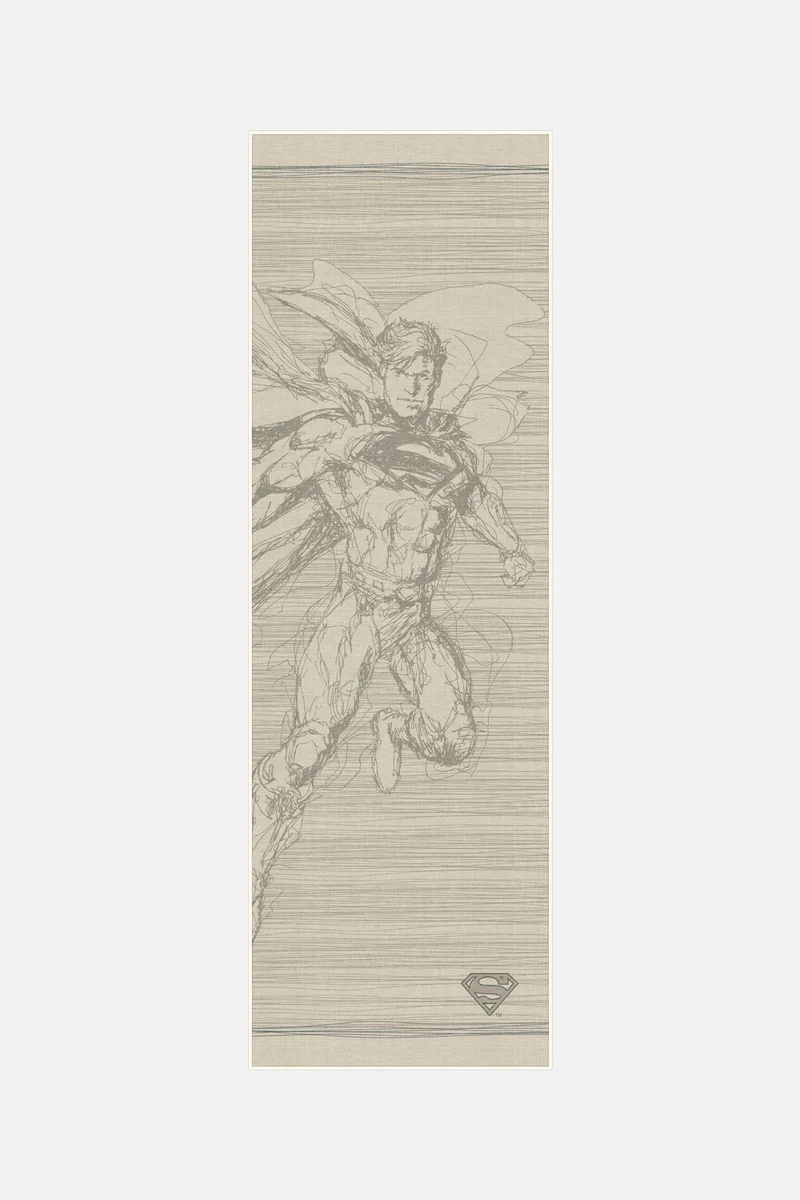 Superman™ Skizze Beige Teppich