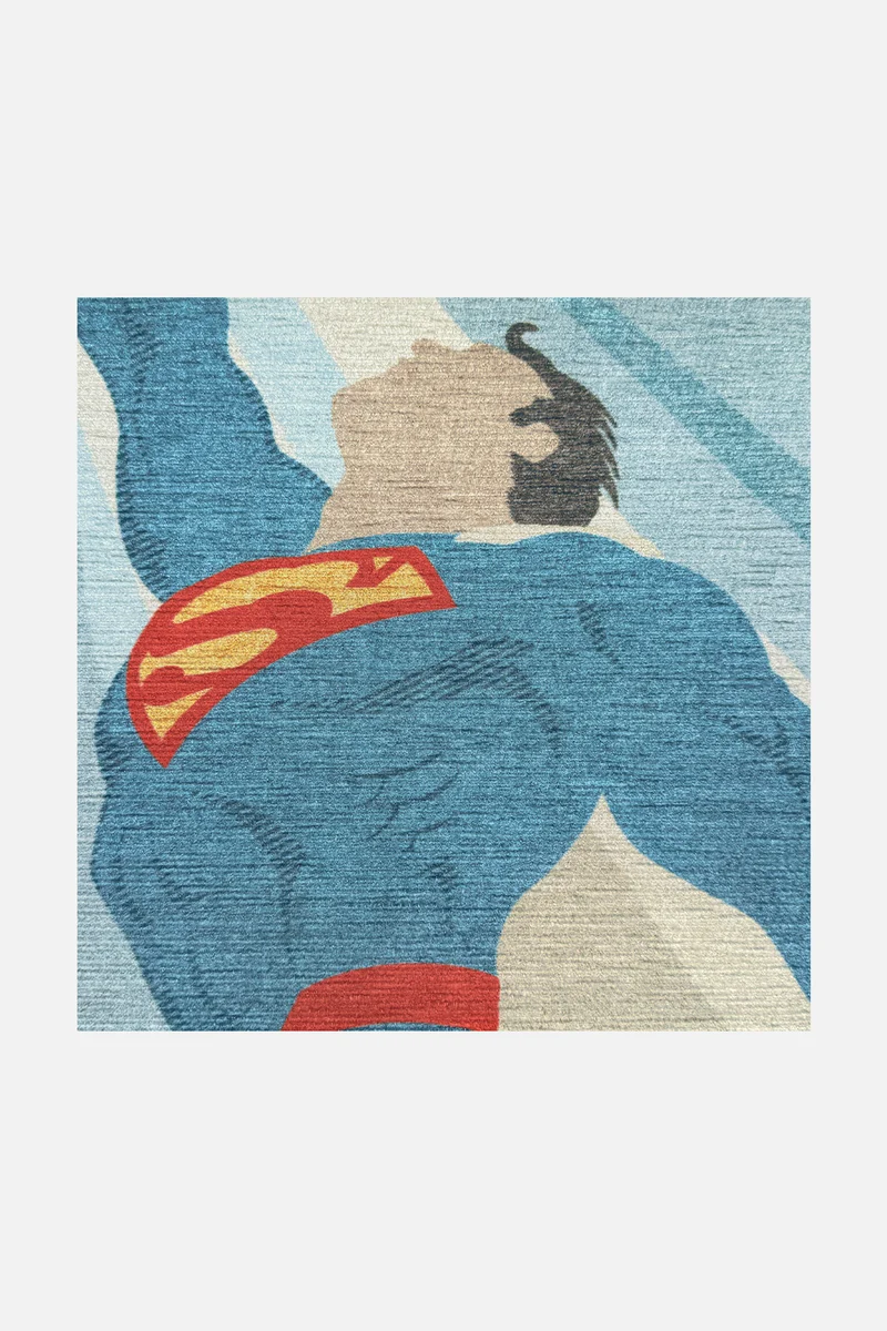 Superman™ Flug Blau Teppich