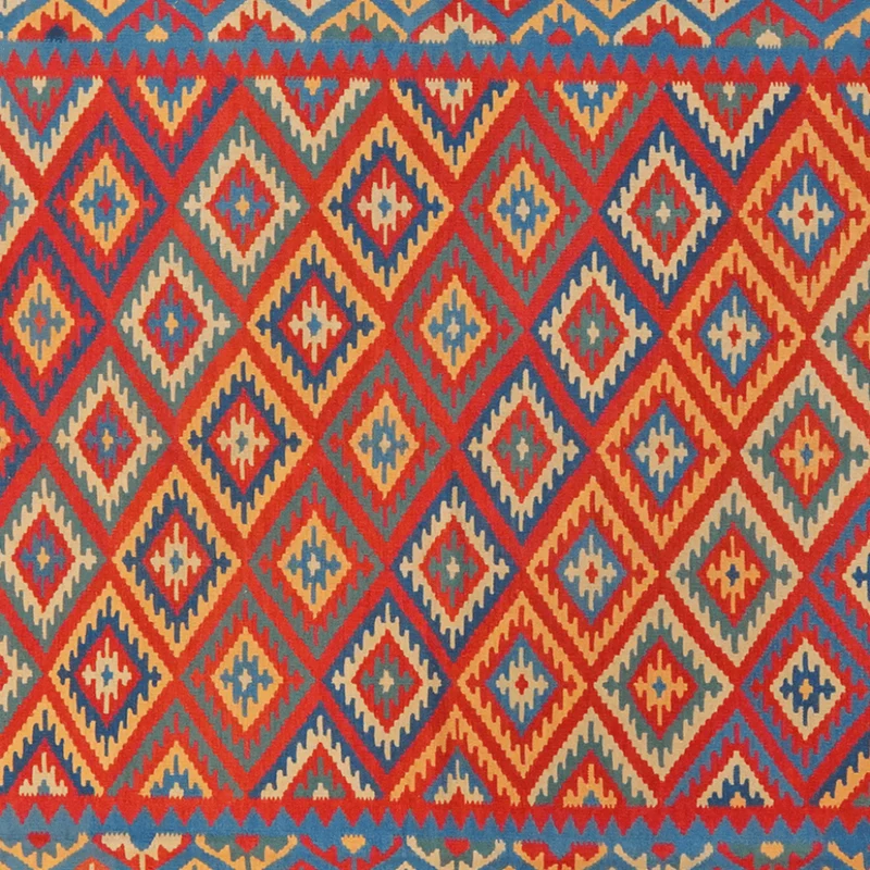 Kelim Gashgai · Handgewebt – Rot, 405x314 cm