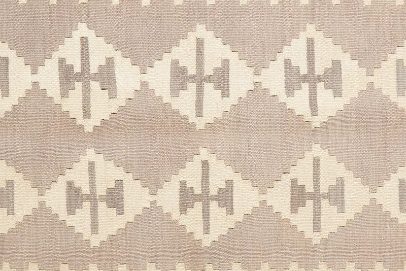 Kelim Gashgai · Handgewebt – Grau, 185x119 cm