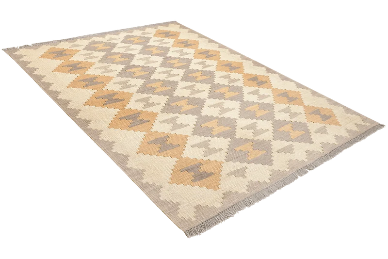 Kelim Gashgai · Handgewebt – Beige, 167x118 cm