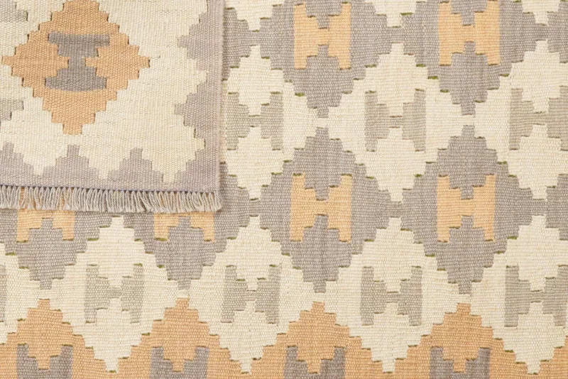 Kelim Gashgai · Handgewebt – Beige, 167x118 cm