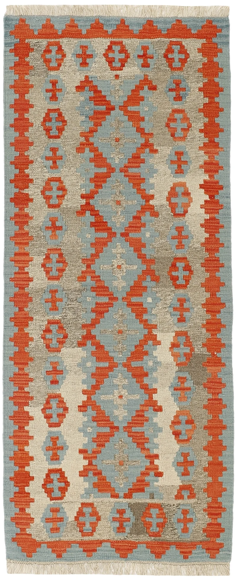 MY-RUG Teppich "Kelim" Rauten-& Diamantmuster, Handgewebt