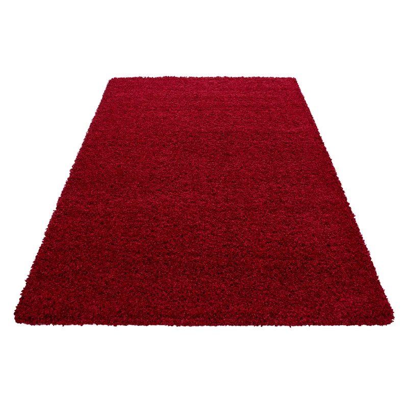 Hochflor Teppich Wohnzimmer Langflor Shaggy Teppich Einfarbig Design Flauschig