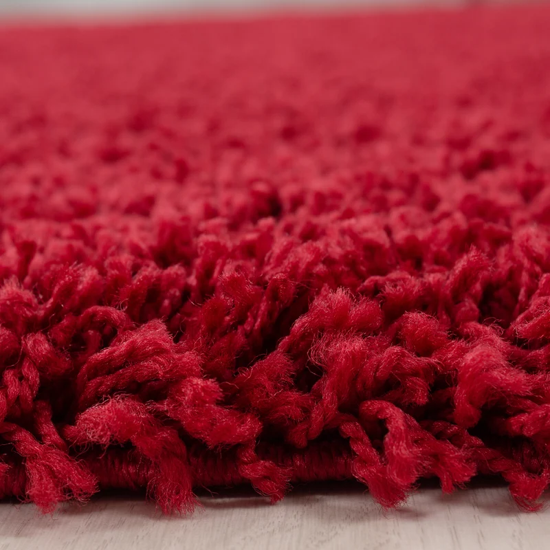 Hochflor Teppich Wohnzimmer Langflor Shaggy Teppich Einfarbig Design Flauschig