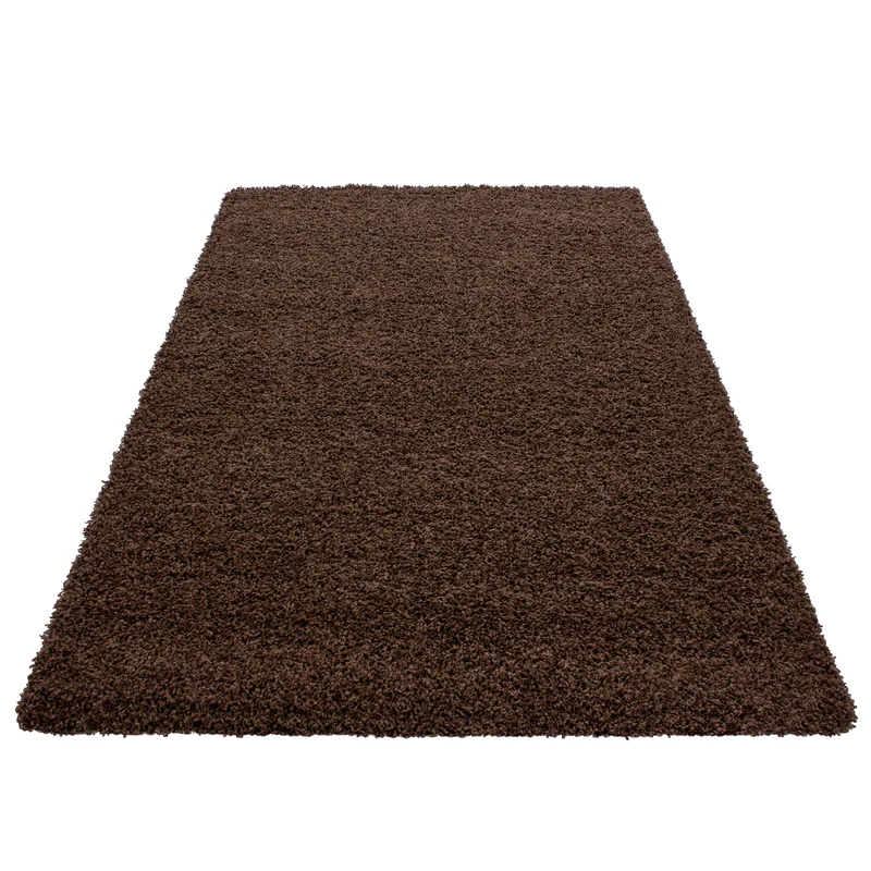 Hochflor Teppich Wohnzimmer Langflor Shaggy Teppich Einfarbig Design Flauschig
