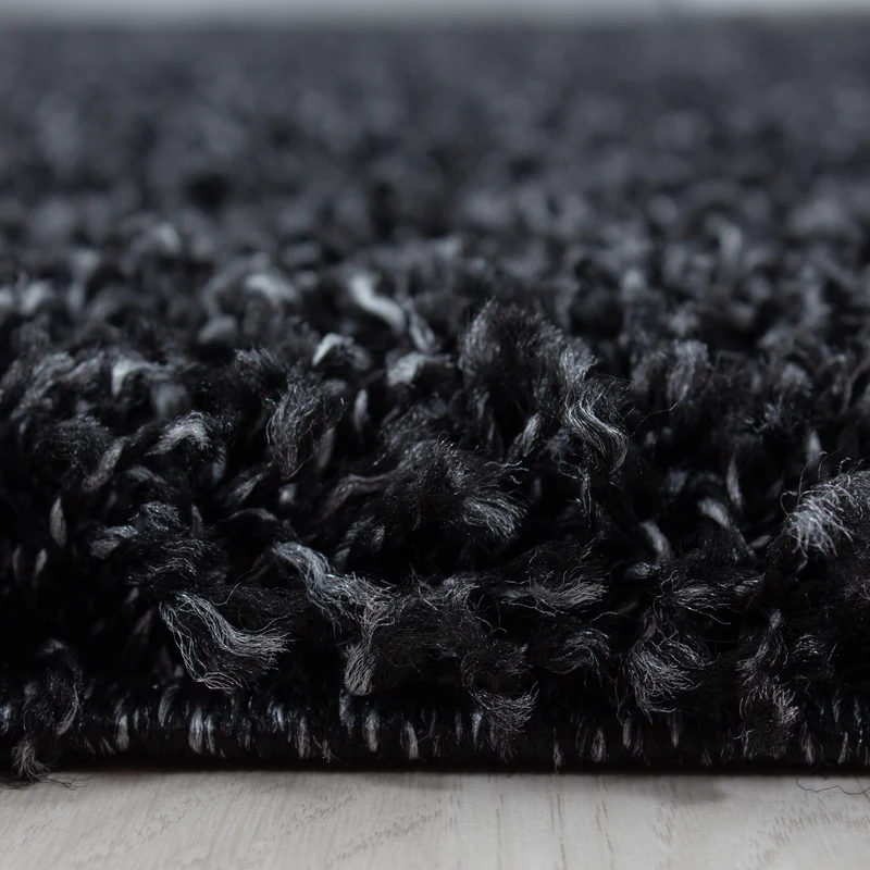 Hochflor Teppich Wohnzimmer Langflor Shaggy Teppich Einfarbig Design Flauschig