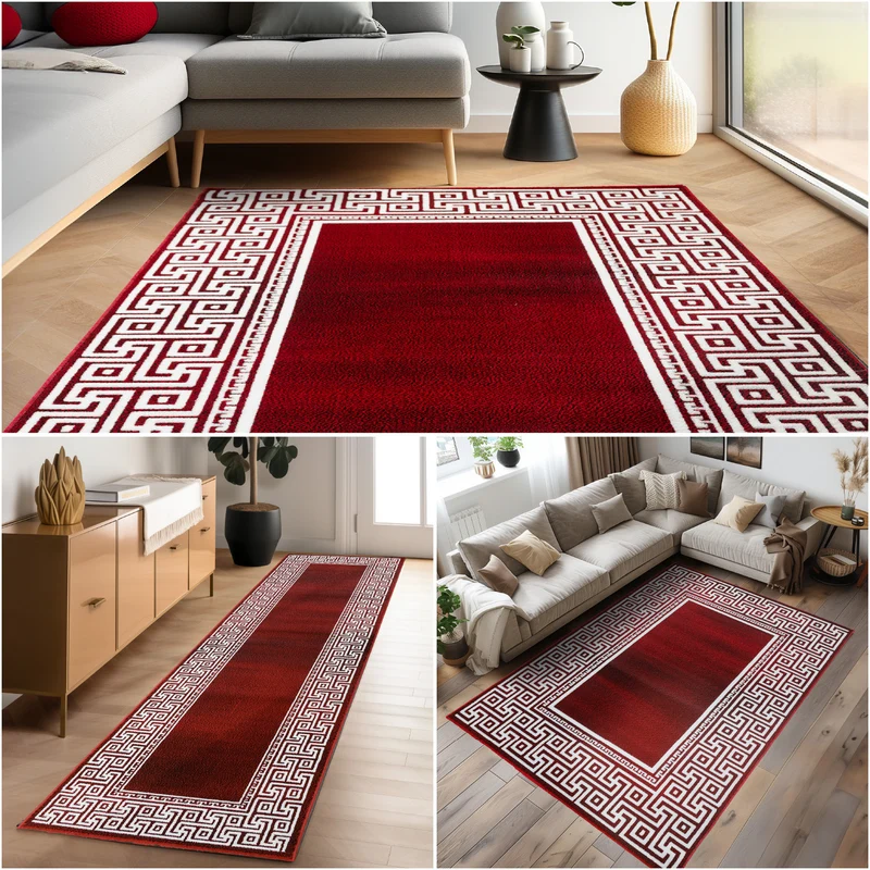Carpettex Kurzflor Teppich Waschbar Extra Weich Modern