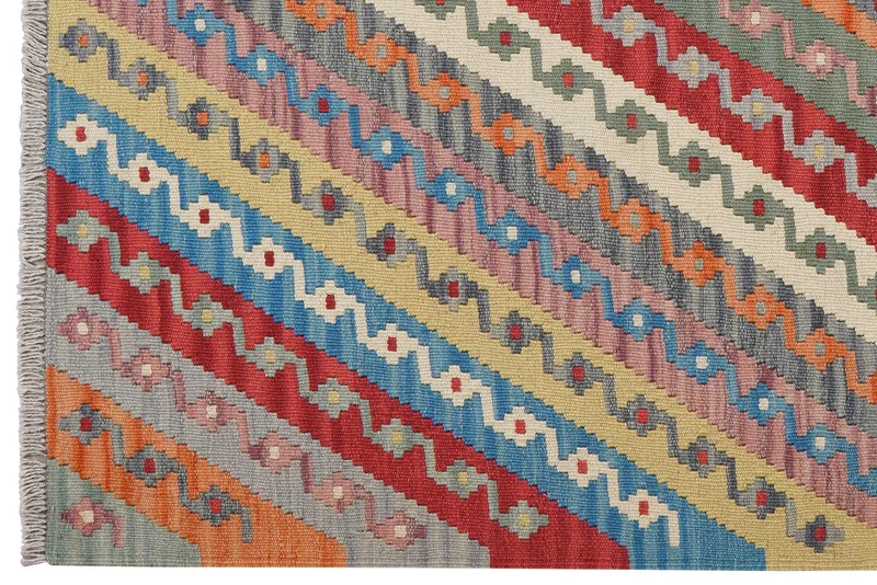 Kelim Gashgai · Handgewebt – Bunt, 176x130 cm