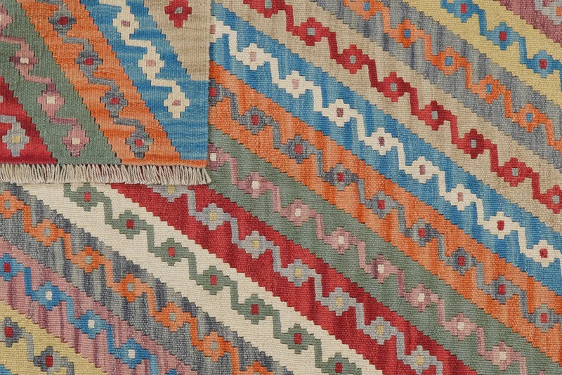 Kelim Gashgai · Handgewebt – Bunt, 176x130 cm