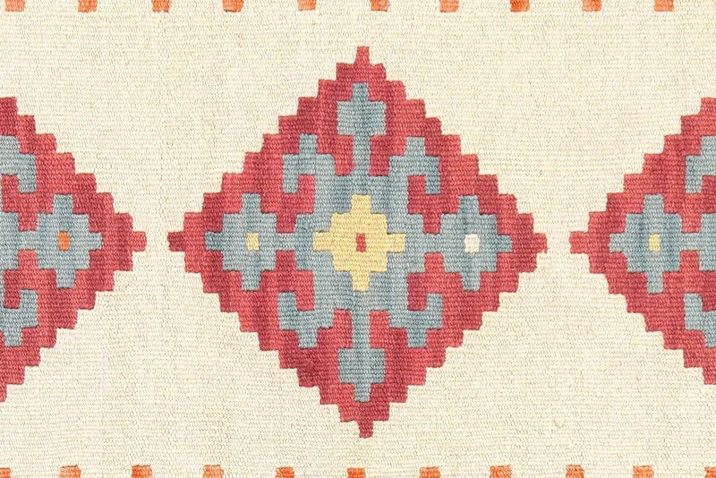Kelim Gashgai · Handgewebt – Beige, 194x59 cm