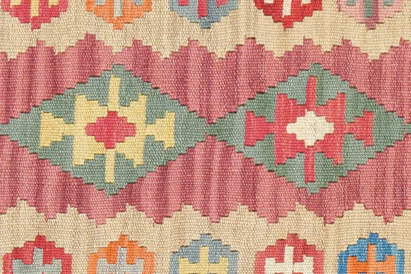 Kelim Gashgai · Handgewebt – Türkis, 193x56 cm