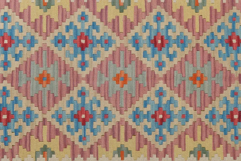 Kelim Gashgai · Handgewebt – Rosa, 200x155 cm