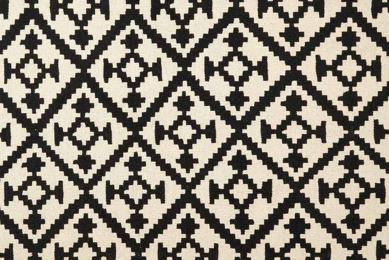 Kelim Gashgai · Handgewebt – Schwarz, 193x152 cm