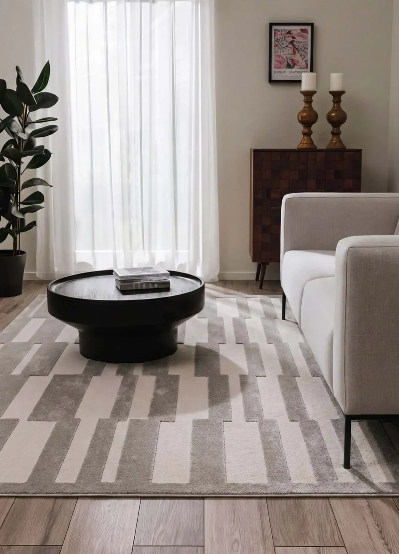Alfombra con relieve Baresa 12940 Gris