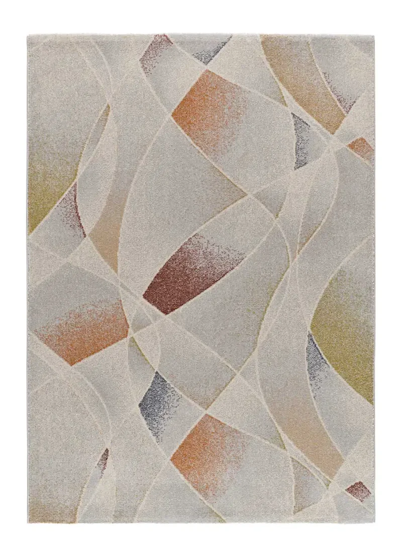 Alfombra abstracta con colores empolvados Tamaris 16802 Multicolor