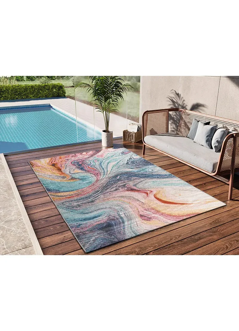 Alfombra de exterior abstracta Samara 54572 Multicolor