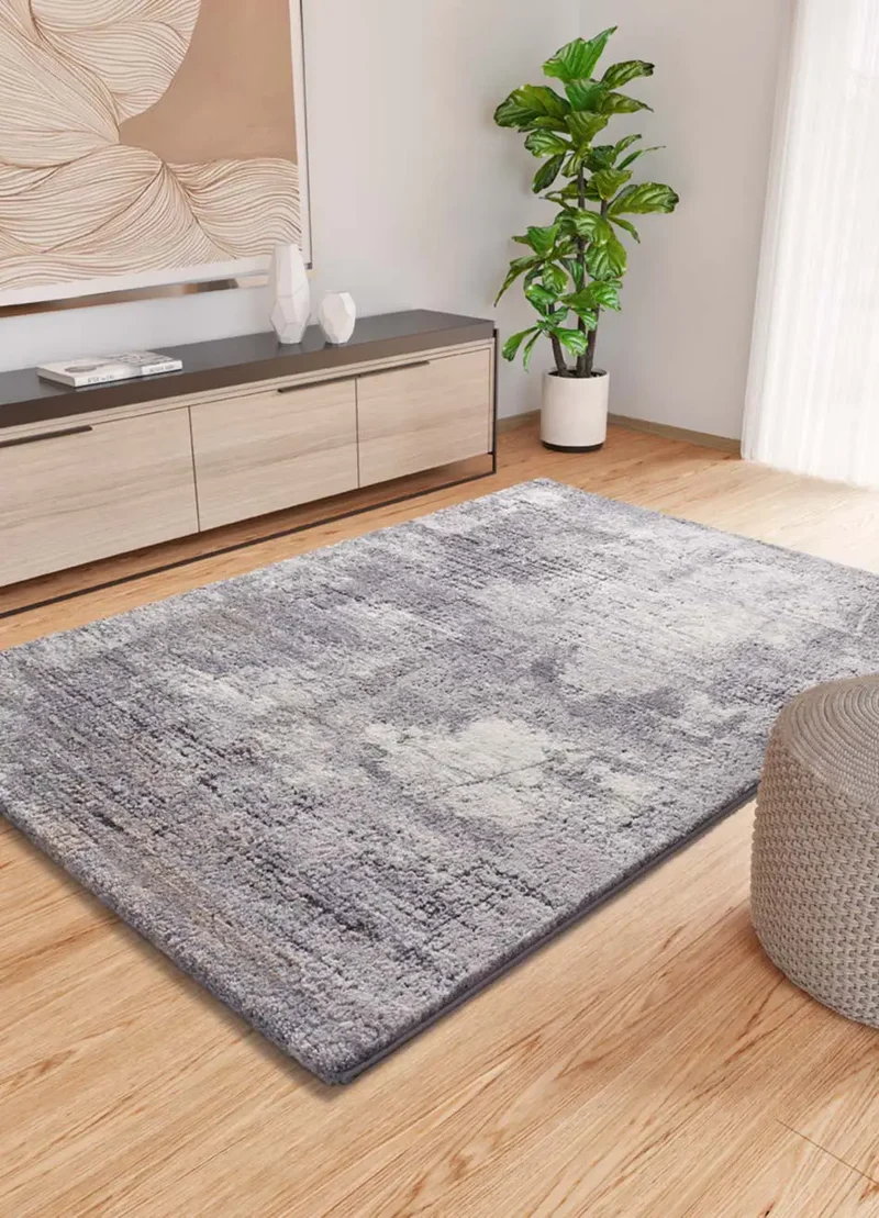 Alfombra shaggy abstracta Kivet 9060 Gris