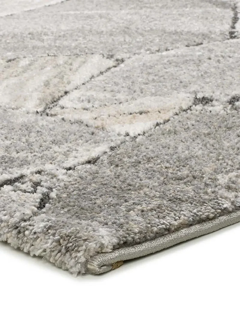 Alfombra shaggy efecto mármol Kivet 9055 Gris