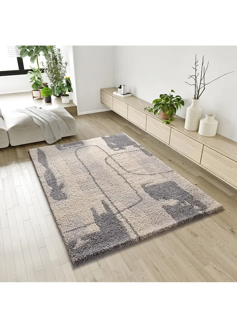Alfombra shaggy Helia 8812 Plata