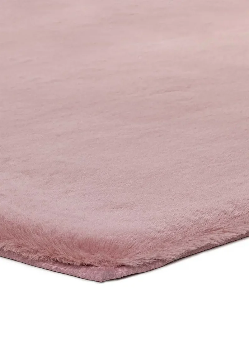 Alfombra lavable forma Fox Liso Rosa