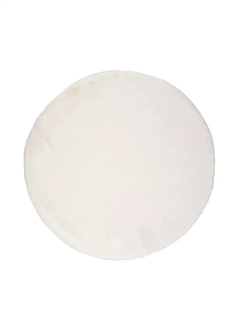 Alfombra lavable redonda Fox Liso Blanco