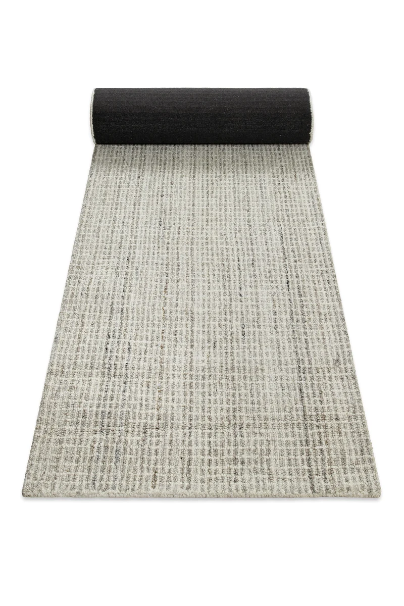 Kurzflor Teppich Rund Greige meliert "Hamptons FOURTEEN" WECONhome