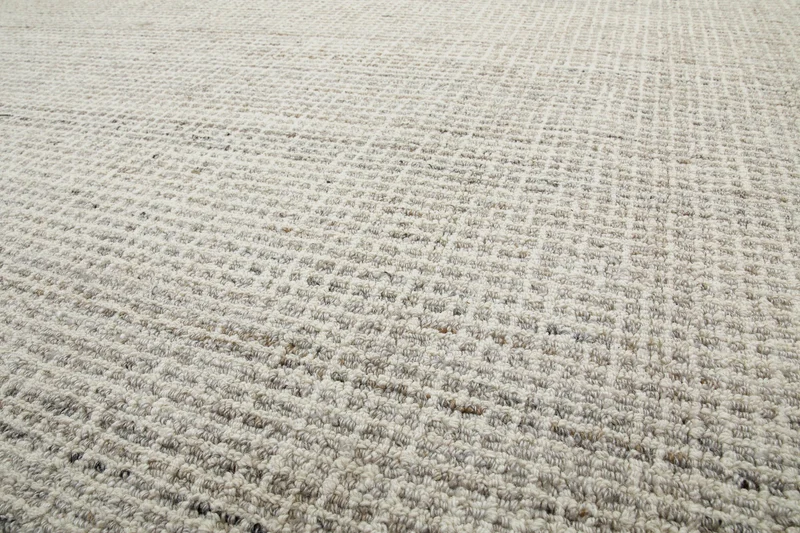 Kurzflor Teppich Rund Greige meliert "Hamptons FOURTEEN" WECONhome