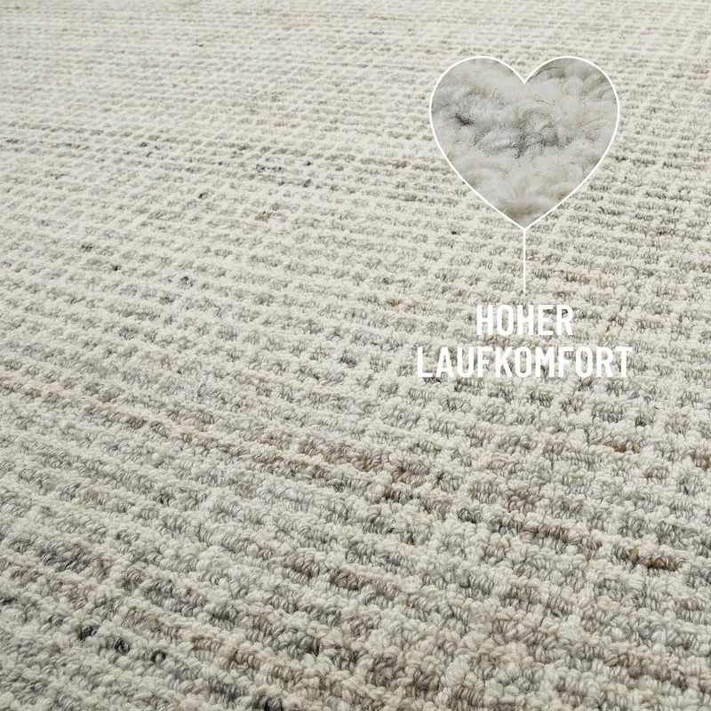 Kurzflor Teppich Greige meliert "Hamptons FOURTEEN" WECONhome