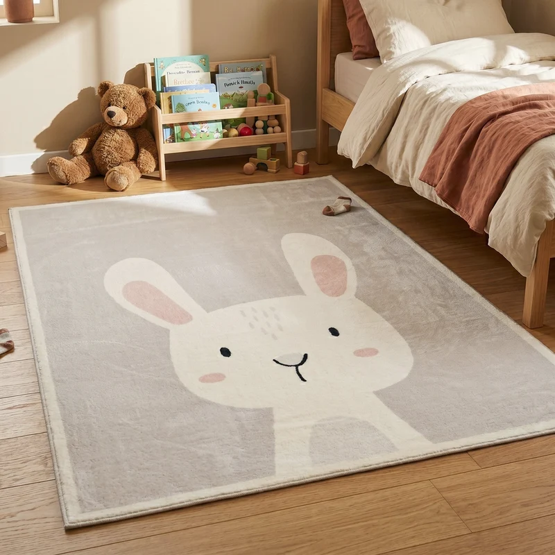 Waschbarer Spielteppich - Simba Bunny Weiß