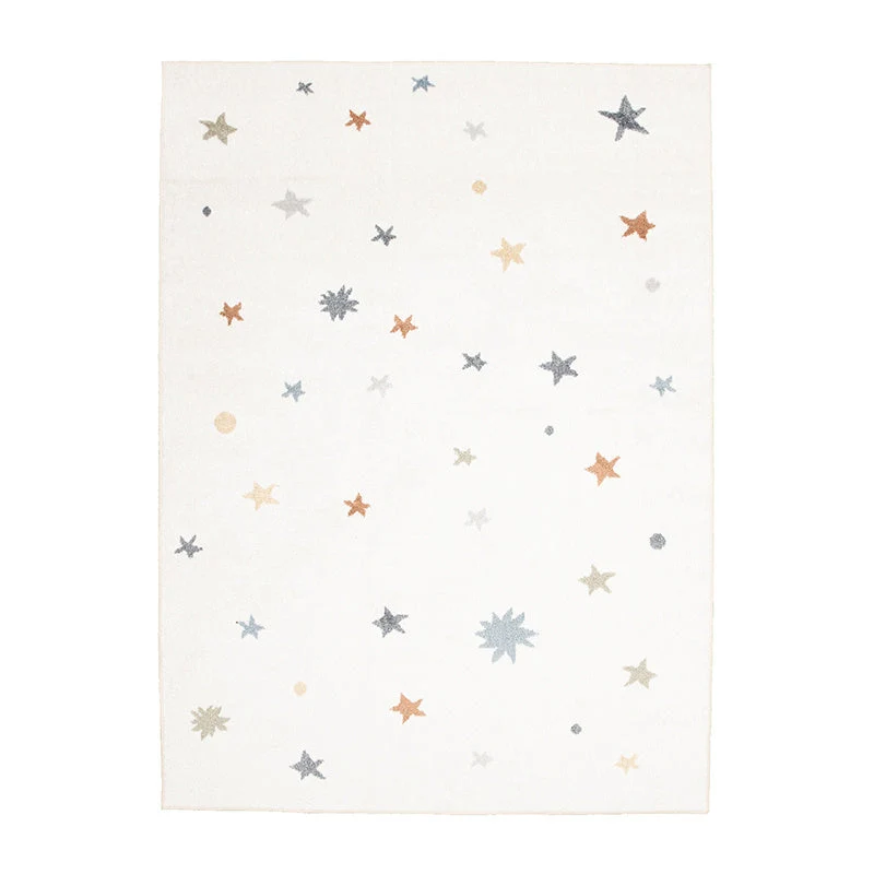 Waschbarer Kinderteppich - Ravi Stars Bunt