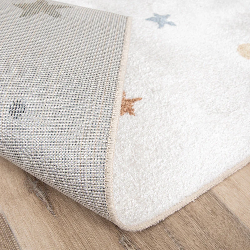 Waschbarer Kinderteppich - Ravi Stars Bunt